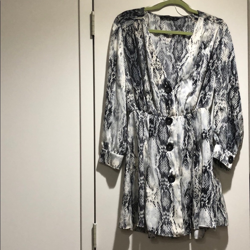 ZARA dress snake print size L